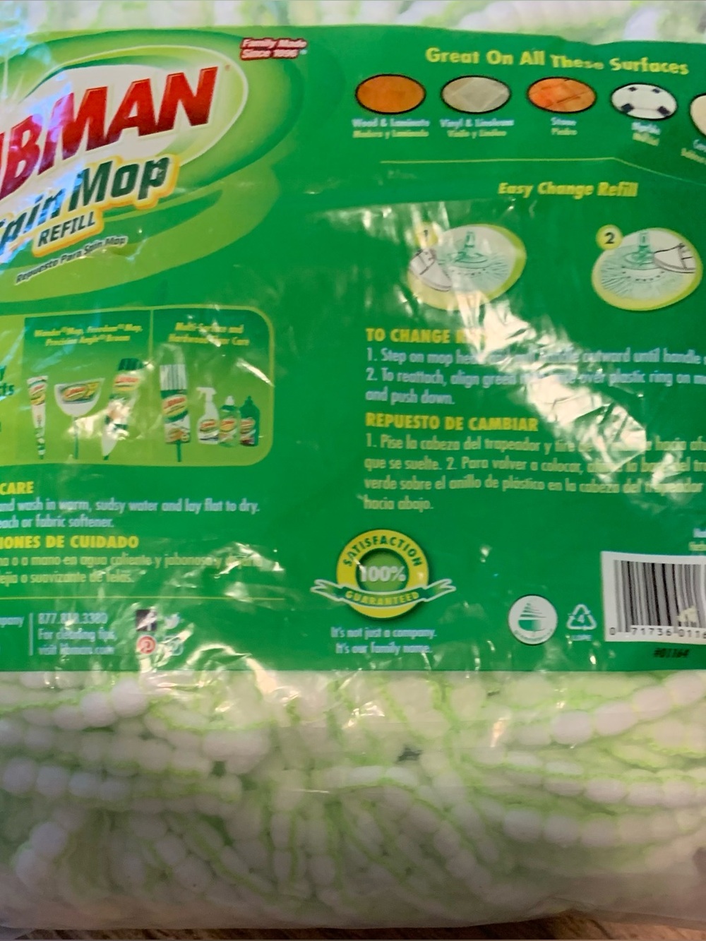 Libman Spin Mop Refill Replacement Head